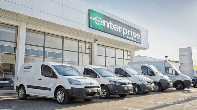 Enterprise van hire - fleet of vans